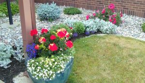 commercial landscaping public space stanton mi