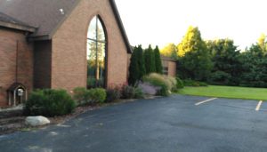 commercial landscaping design church mecosta michigan