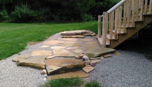 residential hardscape flagstone lakeview michgian
